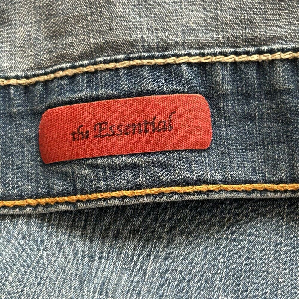AG Jean Jacket Women's L Medium Wash Lightweight‎ Stretch Cropped Capsule - Picture 5 of 8